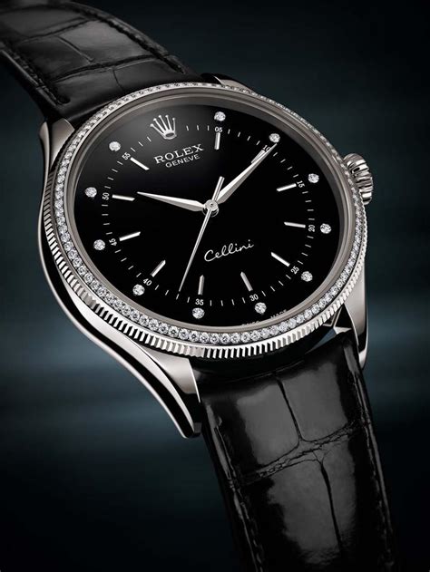 rolex cellini black watch